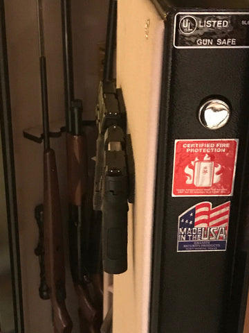 Image of Magnetic Gun Mount Holster 53lb. - Gun Magnet Mount - Discreet Tactical Concealed Carry Handgun Holder For Car Truck Under Desk Bedside Wall w/Anti Scratch Rubber Coating