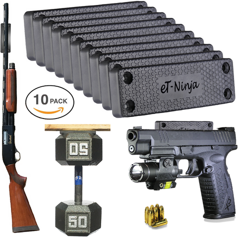 Image of Magnetic Gun Mount Holster 53lb. - Gun Magnet Mount - Discreet Tactical Concealed Carry Handgun Holder For Car Truck Under Desk Bedside Wall w/Anti Scratch Rubber Coating