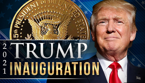 Image of 2021 Keep America Great Doald Trump Gold Coin | Official Snowflake Detector/Kryptonite | Ramp Up Now For The 2020 Electoral Win & 2021 Inauguration | 24kt Gold Plated Medallion, Stand & Display Case