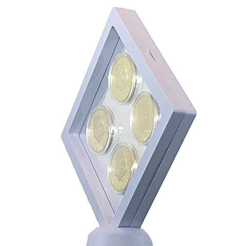 Image of Donald Trump Gold Coin Set, 4 Year Presidential Term Collector’s Edition, Commemorative Gold Plated Replica Coins 2017, 2018, 2019, 2020, Diamond Display Case, Cert. of Authenticity (White 1Pak)