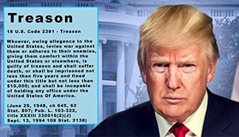 Image of Not My President - Donald Trump Treason & Impeachment, 24kt Gold Plated Coin Says it All - Perfect Anti Trump Novelty for The Trump Hater in Your Life - Gift Box, Stand, Certificate of Authenticity