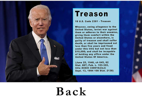 Image of eTradewinds Not My President – Joe “Bribes” Biden - Treason & Impeachment, 24kt Gold Plated Novelty Anti Biden Coin Says it All for The Biden Hater in Your Life (Diamond Display)