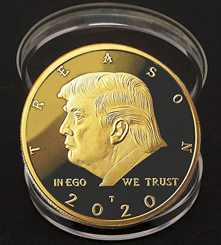 Image of Not My President - Original 24kt Gold Plated Genuine Anti Trump Coin - The Coin Says it all - The Perfect Anti Trump Gifts & Funny Novelty Gag Gift For The Trump Lover In your Life