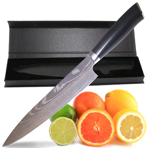Image of Professional 8 Inch Chef Knife,Premium Japanese High Carbon Stainless Steel Kitchen Classic Chef's Knives Sharp Chefs Knife with Sheath Gift Box
