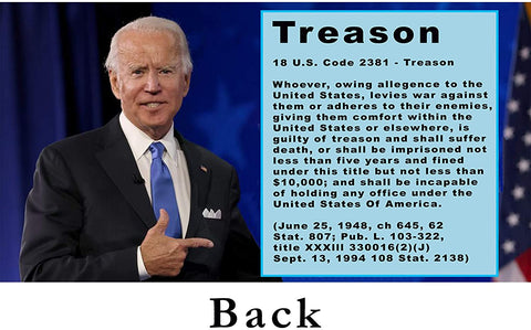 Image of Not My President – Joe “Bribes” Biden - Treason & Impeachment, 24kt Gold Plated Novelty Anti Biden Coin Says it All for The Biden Hater in Your Life (Gift Box)